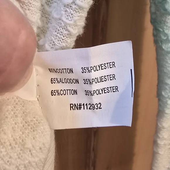 BEACH BY EXIST Sweater Hoodie Small Blue/Cream Ombre San Diego Women's - Picture 4 of 4